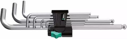 Wera Set of 9 Allen Wrenches 950/9 Hex-plus 1