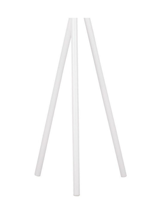 Pakketo Metallic Coat Rack White / Natural Sigar 49x51x187cm