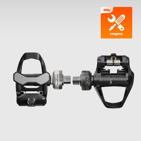 Power Meter Pedals Magene P715 S SPD-SL Silver
