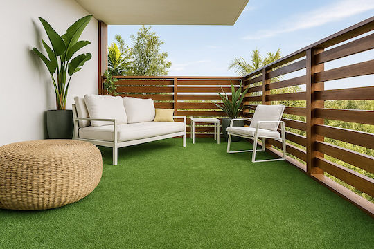Synthetic Turf in Roll with 2m Width and 15mm Height (price per sq.m)