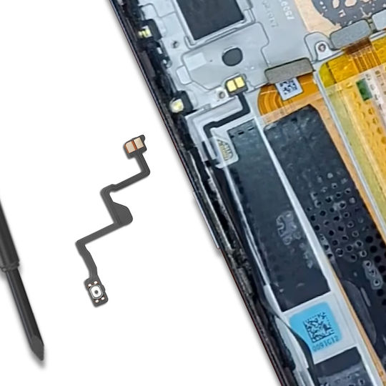 Clappio Капак За Бутон За Захранване Oppo Reno 6 Pro Черен