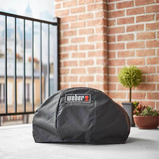 Weber Premium Grill Cover Black Compatible with the Pulse 1000 from Polyester with UV Protection 35.9cmx52.8cmx63cmcm