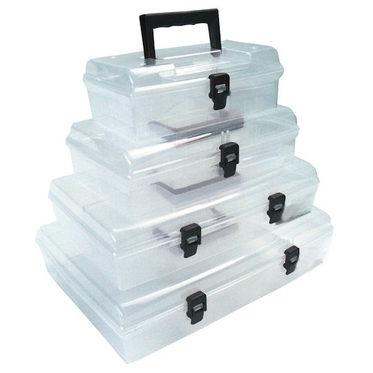 Mega Tool Compartment Organiser 5 Slot Transparent 24.5x15x8.5cm