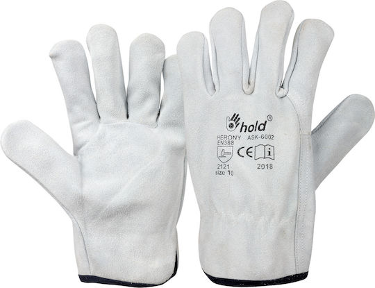 Stenso Herony Gloves for Work White Leather 1pcs