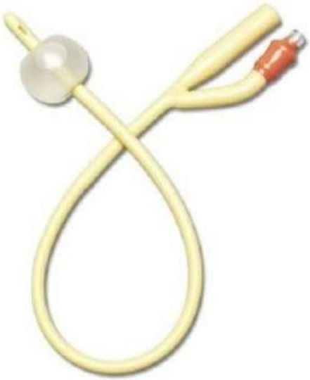 Foley Urinary Catheter Simple 2-Way 40cm No20 Yellow
