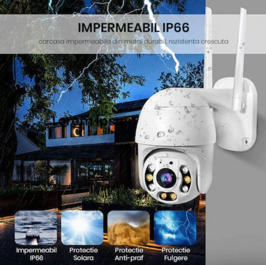 FOXMAG24.CAM66 Cameră de Supraveghere IP Wi-Fi Full HD 1080p cu Comunicare Bidirecțională și Obiectiv 4mm