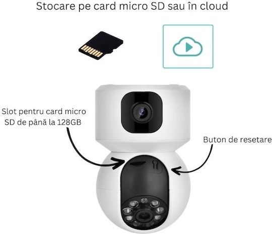 DGJR0CYBM IP Cameră de Supraveghere Wi-Fi cu Comunicare Bidirecțională