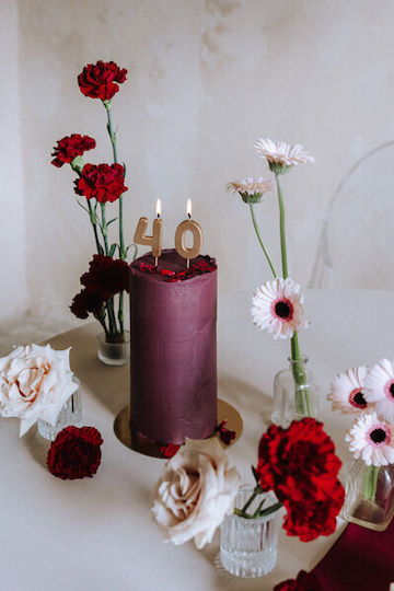 Candle Gold "8" 4.5 cm Height