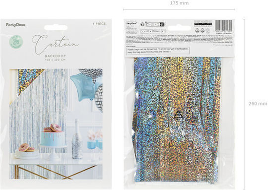 Party Curtain Holographic 100x200cm