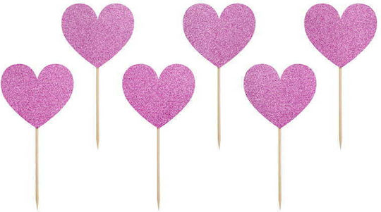 Cupcake Toppers Sweet Love Süßigkeiten Dekoration für Party 6Stück