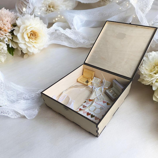 Strawberry 3D Wooden Gift Box 30x10x30cm with Personalization