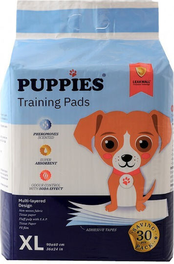 Puppies Pampers pentru câini cu adeziv 60x60cm 30buc