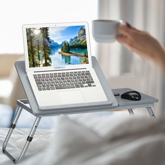 Relaxdays Stand Pentru Laptop Gri 10031634