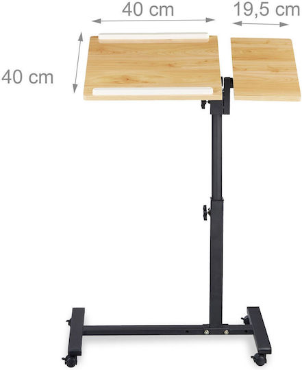 Relaxdays Stand für Laptop bis zu 19" Braun