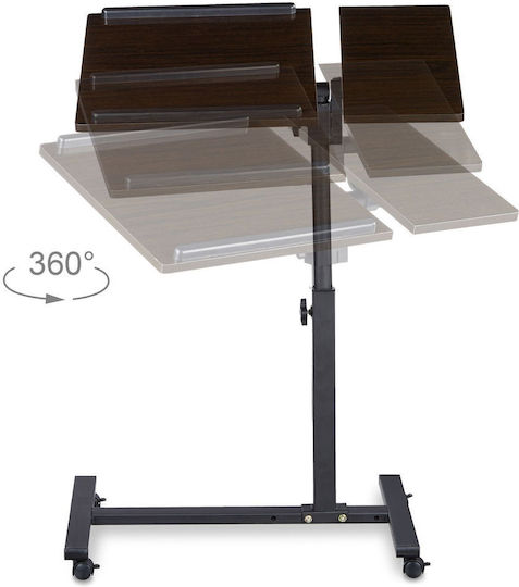 Relaxdays Stand pentru Laptop până la 19" Maro