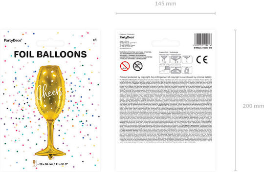 Luftballon Folie Jumbo Gold 80cm