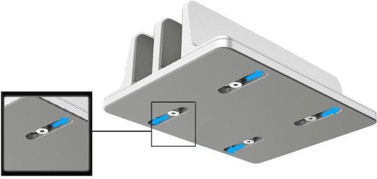 Spacer Stand Vertical Pentru Laptop Până La 17" Argintiu