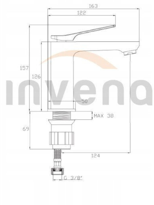 Invena Mischung Waschtischarmatur