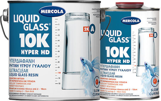 Mercola Sticlă Lichidă 10K Rășină în Două Componente Rezistentă la UV 3kg