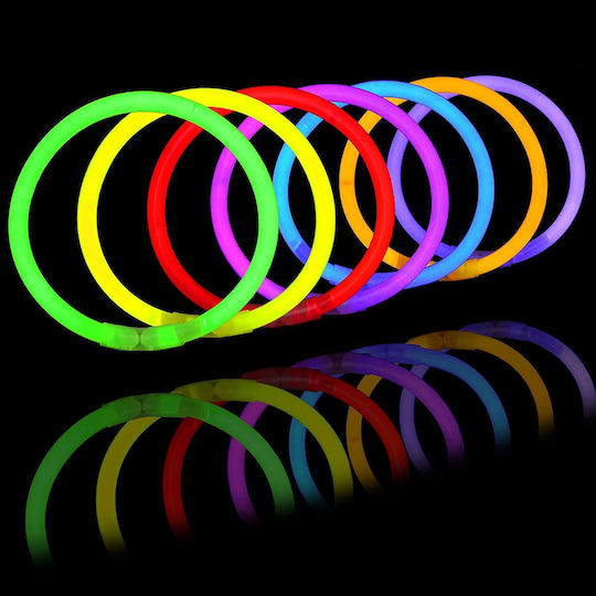 Fluorescent Glow Sticks Idelstore Size 20 X 0.5 Cm Includes 100 Pieces In 8 Different Colors Water Resistant Battery Life 10-14 Hours Perfect Parties Clubs Weddings Birthdays Concerts