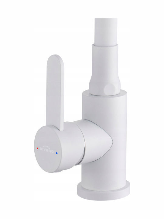 Invena Kitchen Faucet Counter White