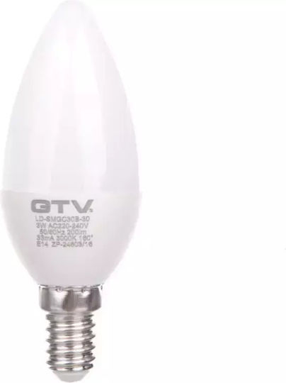 Gtv Λάμπα LED 3W για Ντουί E14 και Σχήμα G45 Θερμό Λευκό 200lm