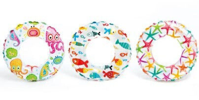 Intex Lively Print Kids' Swim Ring with Diameter 61cm. (Assortment Designs/Colours)