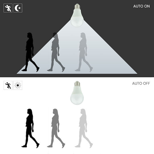 Eko Light Λάμπα LED 9W για Ντουί E27 και Σχήμα A60 Θερμό Λευκό 820lm