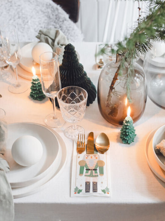 PartyDeco Χριστоулгенски свещи и свещници Свещ Зелен