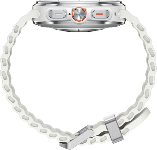 Samsung Galaxy Watch Ultra (2025) Titanium 47mm Waterproof with eSIM and Heart Rate Monitor (White)