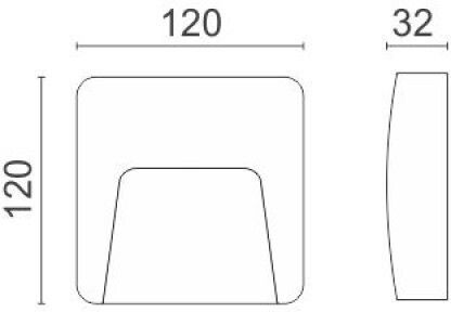 Spot Light Επιτοίχια Εξωτερική Πλαφονιέρα LED IP65 3W με Ρυθμιζόμενο Λευκό Φως