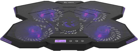 Aqirys Cooling Pad for Laptop up to 17" with 5 Fans and Lighting Purple