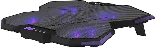 Aqirys Cooling Pad for Laptop up to 17" with 5 Fans and Lighting Purple