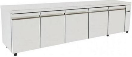 Niki Inox Ψυγείο Πάγκος χωρίς Μοτέρ Υ88xΠ240xΒ70cm