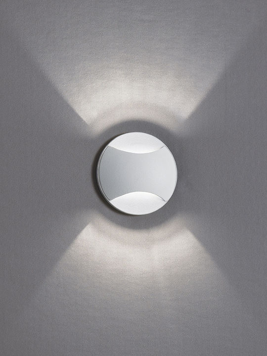 Viokef Ithaki Wandmontiertes Außen-Spotlight LED IP65 3W mit Warmweiß Licht Doppelstrahl