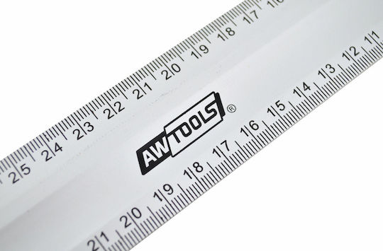 AWTools Regulă De Unghiuri Pentru Tâmplari Din Aluminiu Lungime 25cm
