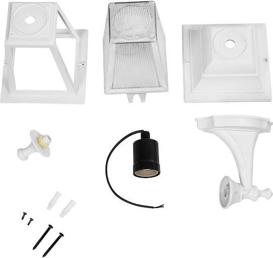 Lampeco Solme Außen-Wandlaterne E27 IP44 15x20x35 cm