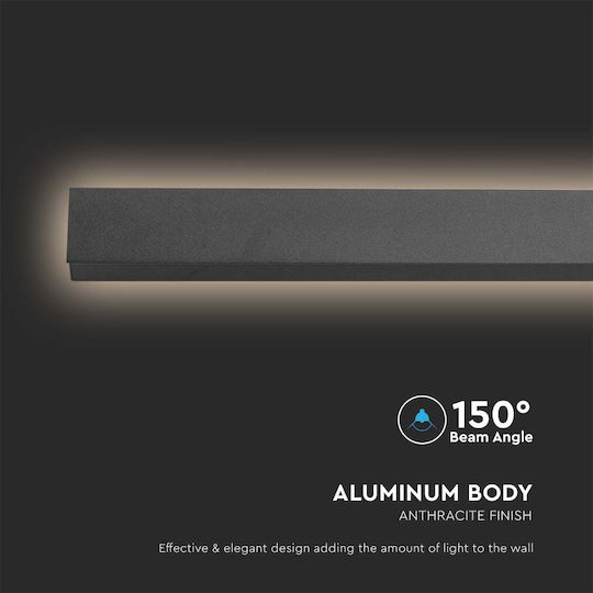 V-TAC Wall-Mounted Linear Lighting LED IP65 16W with Natural White Light 6x6x5cm