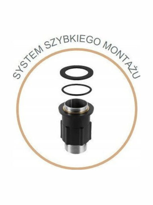 Invena Kitchen Faucet Counter Inox Black