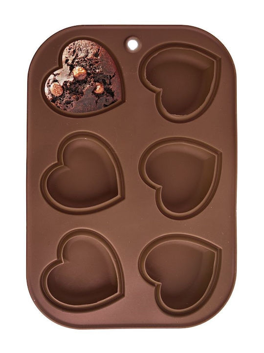 Orion No Coating Silicone Chocolates 6 Cups Baking Pan 30x20.5x2.5cm