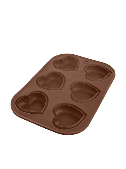 Orion No Coating Silicone Chocolates 6 Cups Baking Pan 30x20.5x2.5cm