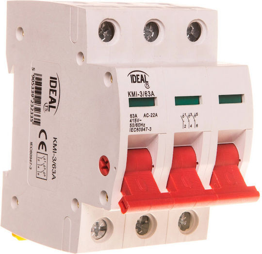 Isolation switch Kmi 63a 3p Kanlux Ideal