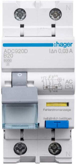 Hager Bipolar Buton de comutare 230V 20A