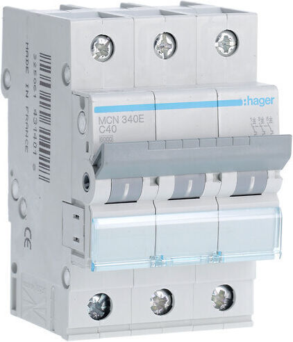 Hager Τριπολικός Διακόπτης Ράγας 400V 40A