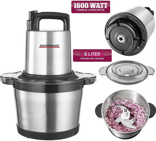 Gastroback Πολυκόπτης Multi 1600W με Δοχείο 5lt Γκρι
