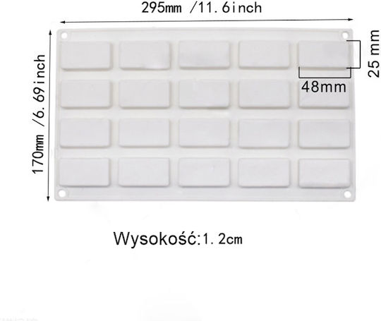 Cake Land Non-stick Silicone Chocolates Baking Pan