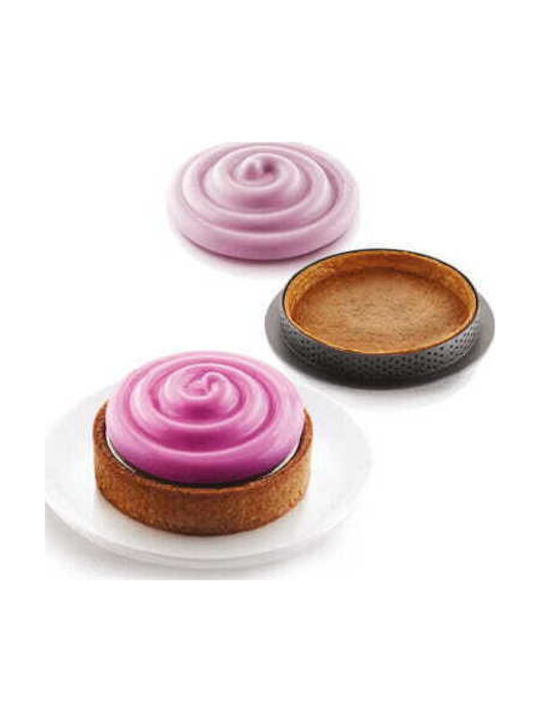 Silikomart Mini Pastry Tart Mold from Silicone 6 Pieces 25x7x2.5cm
