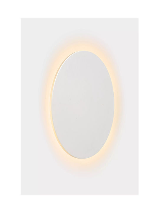 Lucide Lightning Eklyps Μοντέρνο Φωτιστικό Τοίχου με Ενσωματωμένο LED και Θερμό Λευκό Φως 25εκ.