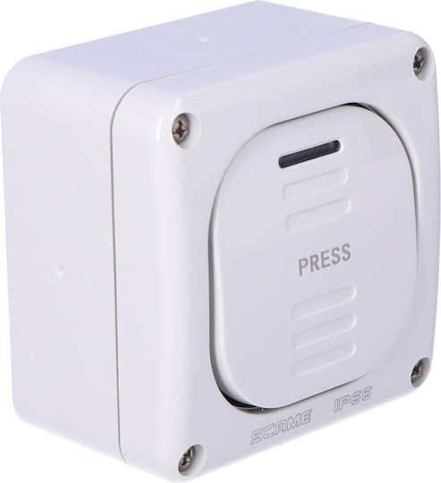 Scame Wall-Mounted Automatic Reset Button 10A 137.5311p
