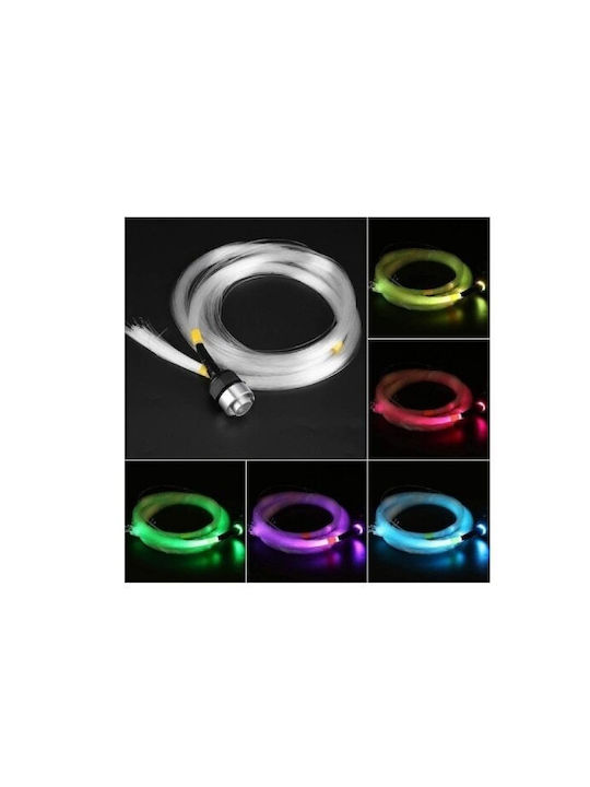 Комплект за оптични влакна за таван с LED RGB Idealstore с дистанционно управление, захранване 0.75 мм, 295 нишки, 3 метра, 12V безжично управление, Bluetooth, iOS, Android приложение